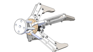 Solidworks机械设备爪夹持器机械爪三维模型