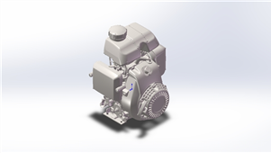 Solidworks机械设备GX发动机三维模型
