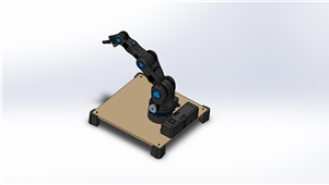 Solidworks5轴机器人手臂三维模型