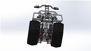 Solidworks机械设备全地形履带滑板车三维建模