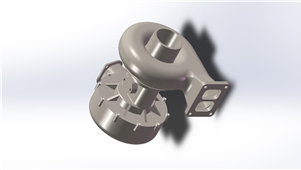 Solidworks机械模型涡轮增压器简易设备模型