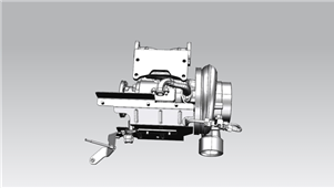 UG-NX道依茨涡轮增压器机械模型