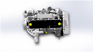 Solidworks机械设备QSB柴油发动机设备模型