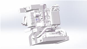 Solidworks科勒柴油发电机三维模型