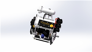 Solidworks机械驱动控制发动机三维模型