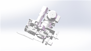 Solidworks机械设备电机转子填充机组件三维模型