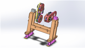 Solidworks机械设备受体阻滞剂工装机组件三维模型