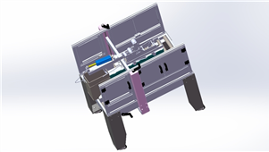 Solidworks机械设备自动纸箱封装机三维模型
