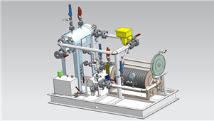 Solidworks机械设备撬装过滤器系统三维模型