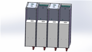 Solidworks机械钣金分箱式充气柜三维模型