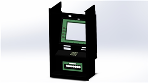 Solidworks机械钣金ATM面板组件三维模型
