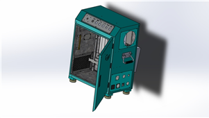 Solidworks机械钣金三洋电控柜三维模型