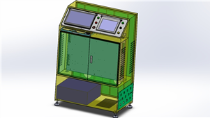 Solidworks机械钣金标准外置电箱三维模型