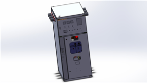 Solidworks机械钣金环网柜充气柜三维模型