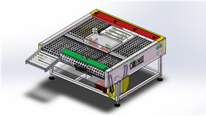 Solidworks机械钣金纳博特输送机三维模型