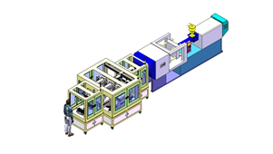 Solidworks机械设备激光自动裁剪机3D模型