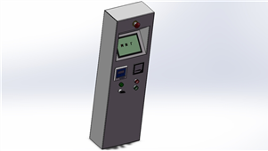 Solidworks机械钣金控制柜三维模型