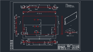 AutoCAD机械防尘网框架图纸