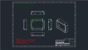 AutoCAD机械电路板盒装配图纸