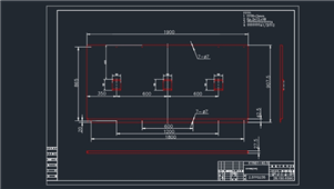 AutoCAD机械母线室泄压板图纸