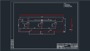 AutoCAD机械断路器室泄压板图纸