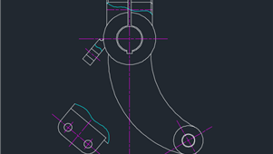 CAD机械图纸绘图练习拨叉