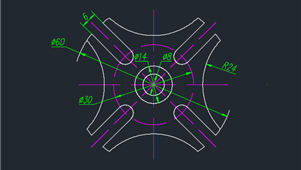 CAD机械图纸绘图练习槽轮