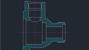 CAD机械图纸绘图练习阀体