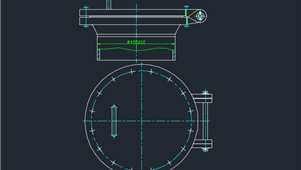 CAD机械图纸人孔图集人孔(衬面)HG21518-95回转盖带颈对焊法兰人孔A-MFM-400-2.5