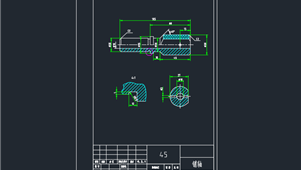 CAD机械图纸轴和垫圈类销轴