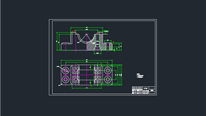 CAD机械图纸轴承与支座类轴承座