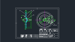 CAD机械图纸叶轮叶片类叶轮