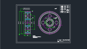 CAD机械图纸齿轮类圆柱齿轮